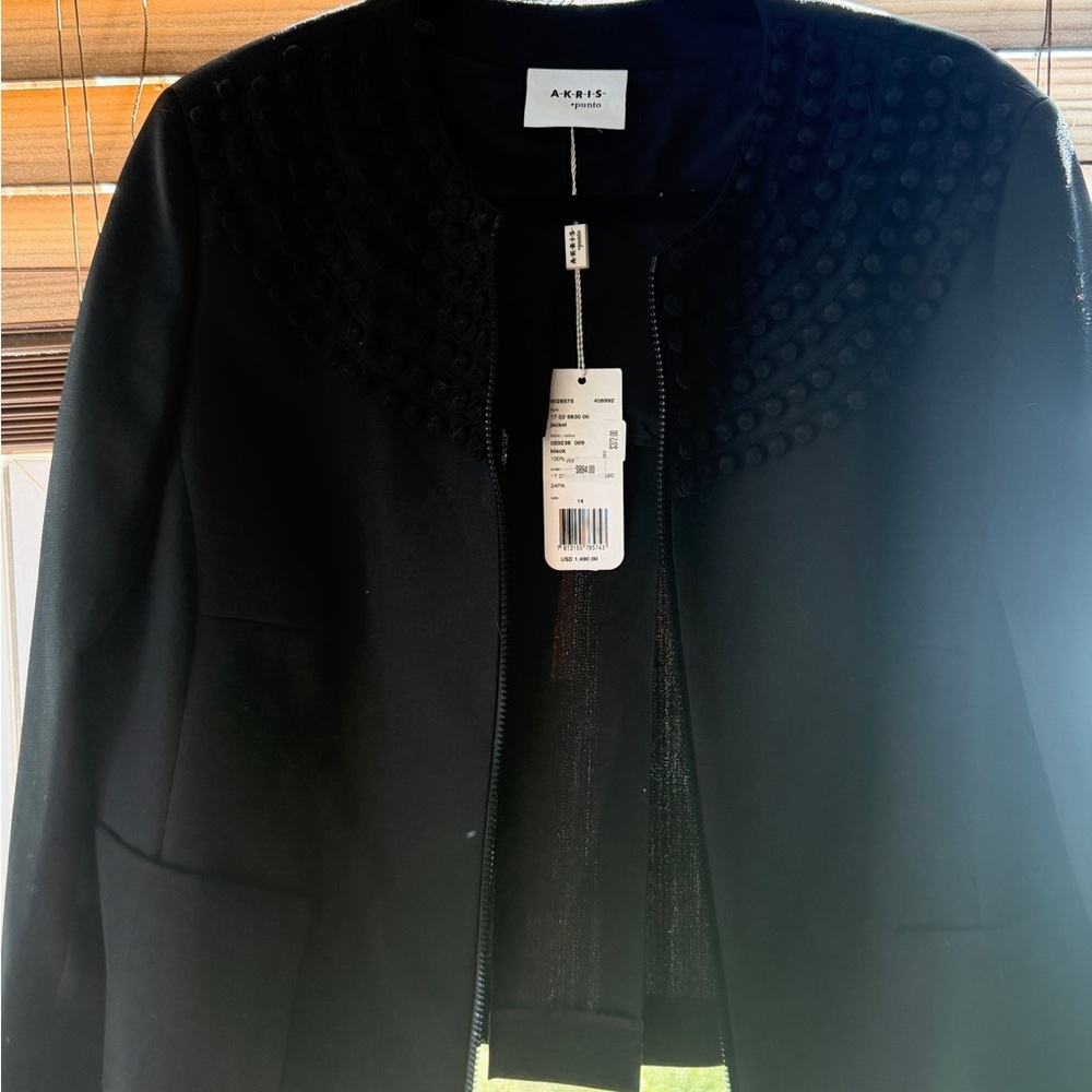 Akris Black Textured Women's Blazer